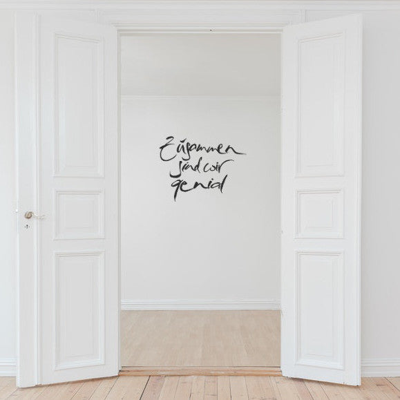 Wandtattoo "Zusammen sind wir genial"