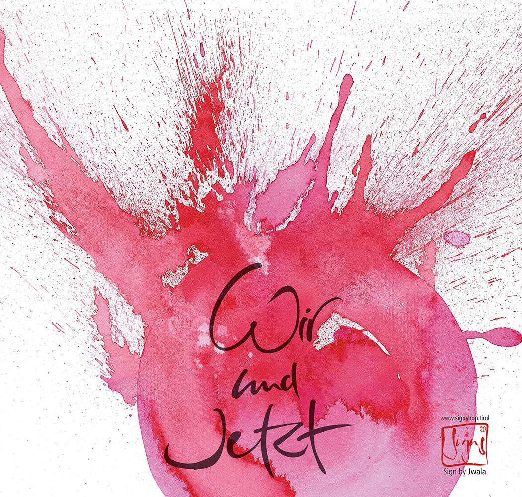 Klappkarte "Wir und Jetzt"